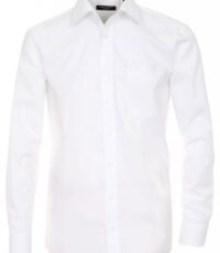Casa Moda overhemd extra lange mouw mouwlengte7 uni wit strijkvrij
