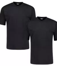 Adamo grote maat t-shirts zwart