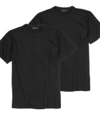 Grote maten t-shirts korte mouw ronde hals zwart Redfield