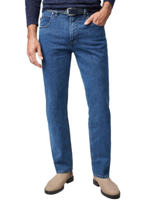 Pioneer grote maat stretch jeans model Peter stone washed