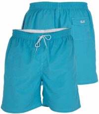 D555 grote maat zwemshort lichtblauw en wit