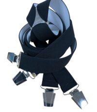 Extra lange bretels uni zwart