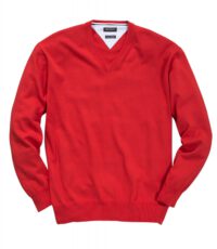 Redfield grote maat v-hals trui rood