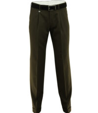 Club of comfort lengte maat stretch bandplooi pantalon bruin