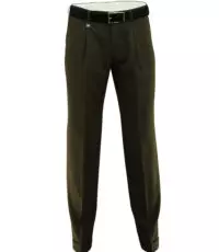 Club of comfort lengte maat stretch bandplooi pantalon bruin