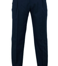 Club of comfort lengte maat stretch bandplooi pantalon donkerblauw