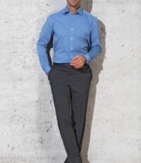 Luigi Morini grote maat stretch pantalon donkergrijs