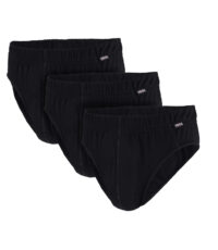 Adamo grote maat slips zwart 3 stuks verpakking