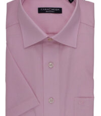 Casa Moda grote maat overhemd korte mouw roze 6XL strijkvrij