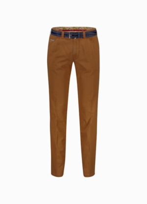 Grote maat casual stretch chino LCDN bruin