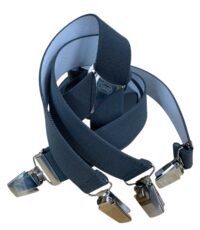 Extra lange bretels uni donkergrijs