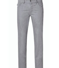 Pionier grote maat 5 pocket zomer stretch jeans grijs Peter