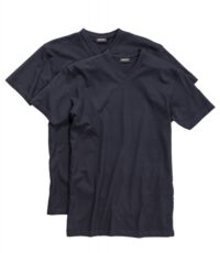 Redfield grote maat t-shirt navy korte mouw v-hals