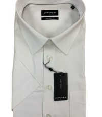 Jupiter overhemd grote maat wit ingeweven design