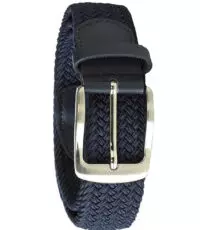 D555 extra lange grote maat stretch riem donkerblauw