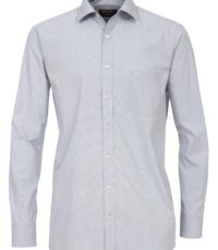 Casa Moda overhemd extra lange mouw lichtgrijs