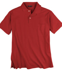 Redfield grote maat poloshirt korte mouw uni rood