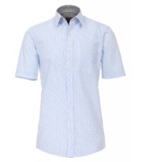 Casa Moda grote maat overhemd blauw en witte lengte streep