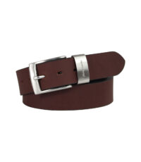 Pierre Cardin extra lange lederen riem 4cm breed bruin