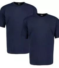 Adamo grote maat t-shirts donkerblauw