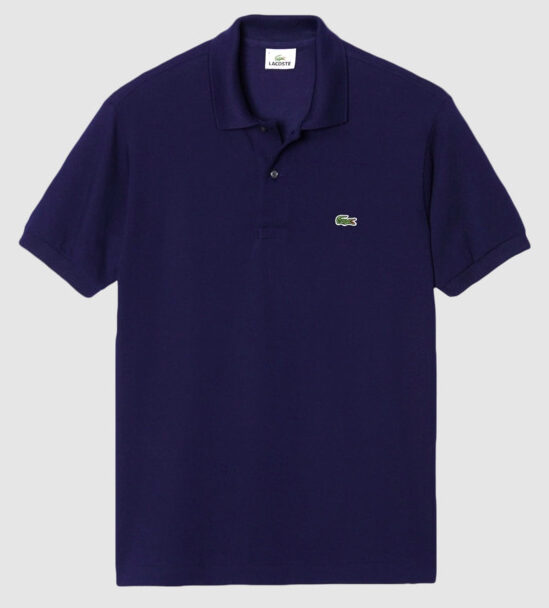 Grote maat Lacoste poloshirt korte mouw donkerblauw classic fit