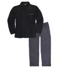 Adamo grote maat pyjama zwart