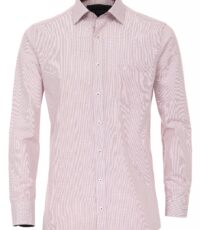 Casa Moda grote maat overhemd lange mouw rood contrast