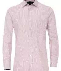 Casa Moda grote maat overhemd lange mouw rood contrast