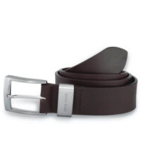 Pierre Cardin extra lange lederen riem 4cm breed zwart