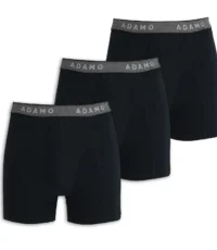 Adamo Jerry boxershorts 3-pack zwart met grijze band