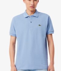 Grote maat Lacoste poloshirt korte mouw lichtblauw