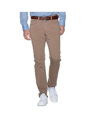 Pierre Cardin grote maat casual 5 pocket stretch jeans beige