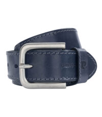Pierre Cardin extra lange lederen riem 4cm breed donkerblauw