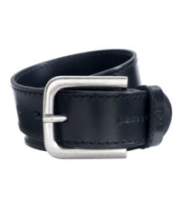 Pierre Cardin extra lange lederen riem 4cm breed zwart