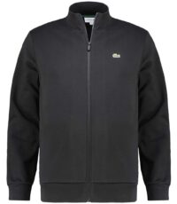 Lacoste grote maat sweatvest zwart