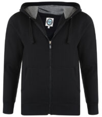 Kam sweatvest zwart 72cm mouwlengte capuchon