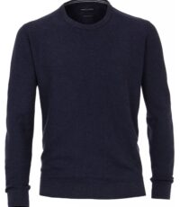 Casa Moda grote maat ronde hals trui donkerblauw