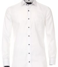 Casa Moda overhemd extra lange mouwlengte7 wit contrast