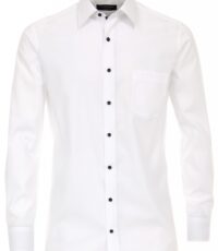 Casa Moda overhemd extra lange mouwlengte7 wit contrast kraag