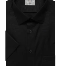 Marvelis grote maat overhemd korte mouw zwart strijkvrij