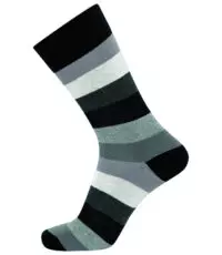 Claudio heren sokken in maat 40-47 zwart wit en grijs
