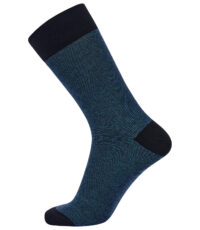 1 paar heren sokken van het merk Claudio in blauw gemeleerd