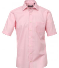 Cotton Island grote maat overhemd korte mouw roze