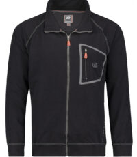 Adamo grote maat sweatvest zwart