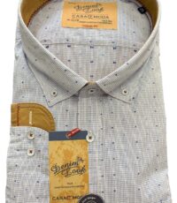 Casa Moda grote maat overhemd lange mouw lichtblauw fantasie button down