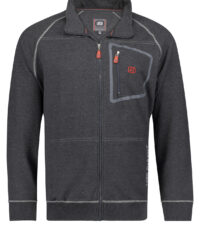 Adamo grote maat sweatvest antracietgrijs