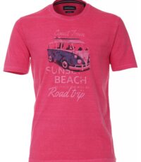 Casa Moda grote maat t-shirt roze volks wagen T1