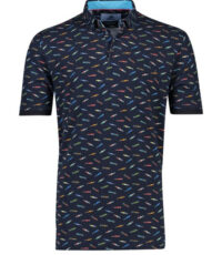 Culture grote maat poloshirt donkerblauw met formule1 raceauto