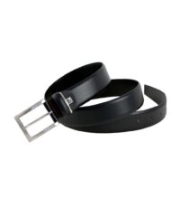 Pierre Cardin lederen extra lange riem 3.5cm breed zwart
