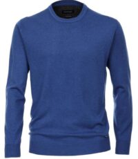 Casa Moda grote maat ronde hals trui blauw